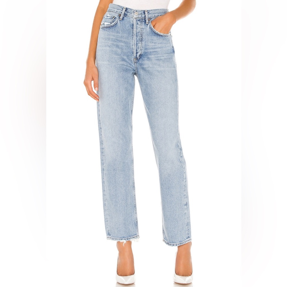 Agolde 90's Mid Rise Loose Fit Jeans in Snapshot